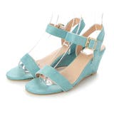 スカイブルー | サンダル ウェッジソールサンダル レザー調 | STYLEBLOCK