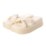 ホワイト | サンダル 厚底サンダル クロスベルト | STYLEBLOCK