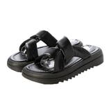 ブラック | サンダル 厚底サンダル 歩きやすい | STYLEBLOCK