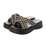 カーキ | サンダル 厚底サンダル クロスベルト | STYLEBLOCK