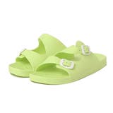 グリーン | コンフォートサンダル ダブルベルト フラット | STYLEBLOCK