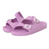 パープル | コンフォートサンダル ダブルベルト フラット | STYLEBLOCK