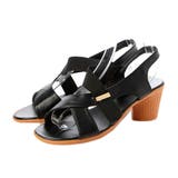 ブラック | サンダル 太ヒール クロスベルト | STYLEBLOCK