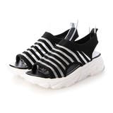 ブラック | 厚底サンダル スポーツサンダル メッシュ | STYLEBLOCK