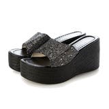 グレー | サンダル ウェッジソール グリッター | STYLEBLOCK