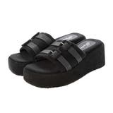 ブラック | ウェッジソールサンダル サンダル ベルト | STYLEBLOCK