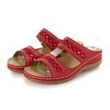 レッド | サンダル ウェッジソールサンダル ローヒール | STYLEBLOCK