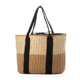 ダブルカラー | トートバッグ かごバッグ ストロー素材 | STYLEBLOCK