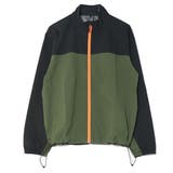 カーキ×ブラック | ウインドブレーカー ブルゾン ジップアップ | Style Block MEN