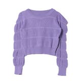 パープル | ニット セーター クルーネック | STYLEBLOCK