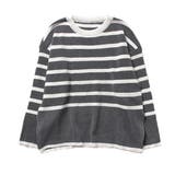 グレー | ニット セーター ボーダー柄 | STYLEBLOCK