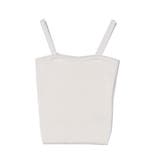 ホワイト | キャミソール ニット 無地 | STYLEBLOCK