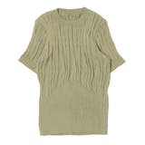 グリーン | ニット セーター 半袖 | STYLEBLOCK