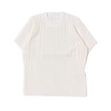ホワイト | ニット セーター 半袖 | STYLEBLOCK