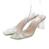 グリーン | クリアサンダル ヒール 太ヒール | STYLEBLOCK