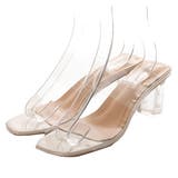 オフホワイト | クリアサンダル ヒール 太ヒール | STYLEBLOCK