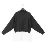 ブラック | ニット セーター シャツ切替 | STYLEBLOCK