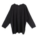 ブラック | サマーニット プルオーバー シアートップス | STYLEBLOCK