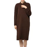 ダークブラウン | ニットワンピース ロングワンピース ポロワンピース | STYLEBLOCK