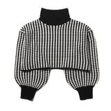 ブラック | ニット セーター ジオメトリック柄 | STYLEBLOCK