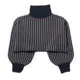 ネイビー | ニット セーター ジオメトリック柄 | STYLEBLOCK