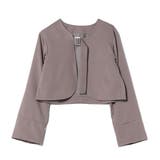 グレー | ジャケット ノーカラー キャンディスリーブ | STYLEBLOCK