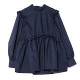 ネイビー | シャツ ブラウス フリル | STYLEBLOCK