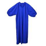 ブルー | ワンピース ボリュームスリーブ 半袖 | STYLEBLOCK