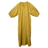 マスタード | ワンピース ボリュームスリーブ 半袖 | STYLEBLOCK