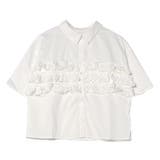 ホワイト | シャツ ブラウス フリル | STYLEBLOCK