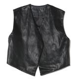 ブラック | ジレ ベスト 合皮 | STYLEBLOCK