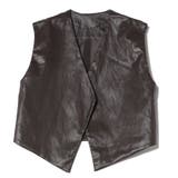 ダークブラウン | ジレ ベスト 合皮 | STYLEBLOCK