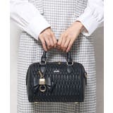【dazzlin ダズリン】リボンチャーム付 ギャザーシャーリングボストンバッグ | STYLE CODE | 詳細画像17
