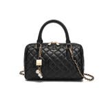 【dazzlin/ダズリン】キルティング リボンチャーム付ボストンバッグ | STYLE CODE | 詳細画像1
