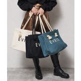 【EVRIS/エブリス】ロゴファブリック プリントロープトートバッグ | STYLE CODE | 詳細画像4