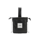 BLK | 【jouetie/ジュエティ】メタリックPUキルティング 巾着ショルダーバッグ | STYLE CODE