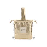 GLD | 【jouetie/ジュエティ】メタリックPUキルティング 巾着ショルダーバッグ | STYLE CODE