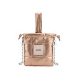 PNK | 【jouetie/ジュエティ】メタリックPUキルティング 巾着ショルダーバッグ | STYLE CODE