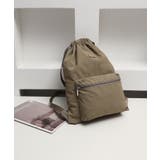 撥水軽量ソフトナイロン ロゴテープナップサック スポーツジムバッグ | STYLE CODE | 詳細画像5