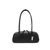 BLK | 【Ungrid アングリッド】シンプルスムース プレートチャーム付ワイドボストン… | STYLE CODE