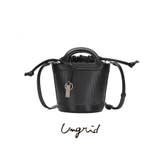 BLK | 【Ungrid/アングリッド】型押し 巾着付きバケツショルダーバッグ | STYLE CODE
