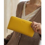 YEL | 【Ungrid/アングリッド】牛革ラウンドZIP長財布 | STYLE CODE 