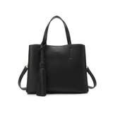 BLK | 【Ungrid/アングリッド】 ビッグタッセル ハンドバッグ | STYLE CODE