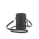 BLK | キーリングチャーム付き スマホ&パスポート入れ 縦長ミニポシェット | STYLE CODE