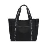 BLK | 【Ungrid/アングリッド】キャンバス ロゴテープミニトートバッグ | STYLE CODE