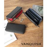 【VANQUISH/ヴァンキッシュ】牛革カーボン ラウンドファスナー 長財布 | STYLE CODE | 詳細画像1 