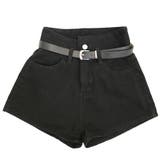 ブラックデニムハイウエストショートパンツ | TAXI  | 詳細画像2 