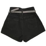 ブラックデニムハイウエストショートパンツ | TAXI  | 詳細画像9 