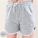 GRAY | ライン入りスウェットショートパンツ | TAXI