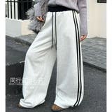 GRAY | ライン入りスゥェットパンツ | TAXI 